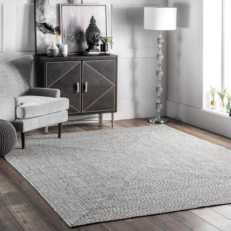 Glenn Solid Colour Indoor / Outdoor Area Rug, Rectangle 183 x 274cm