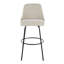 Tabouret de bar clouté 30 po à hauteur fixe avec pieds en métal et repose-pieds rond - ensemble de 2-109575404