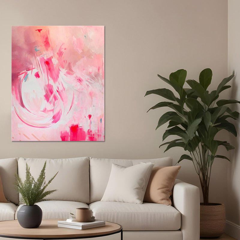Fuschia II Print by Stefanie Bales, Wrapped Canvas, 18" H x 12" W x 1.5" D, Does Not Apply