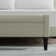 52" Upholstered Storage Bench With Truncated Arms and Nailhead Trim