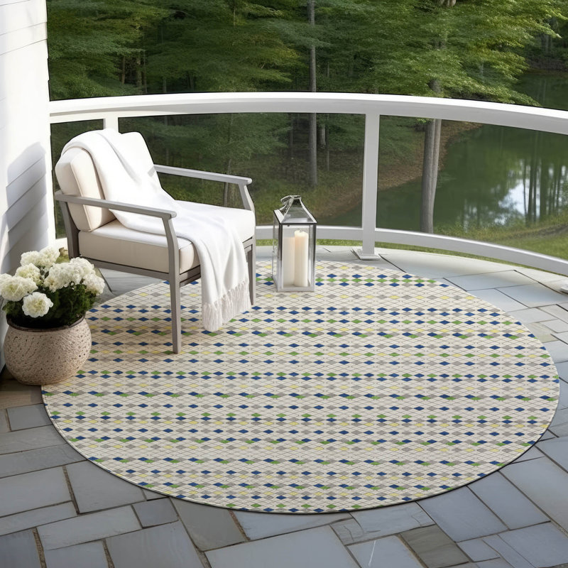 Tapis ivoire lavable intérieur / extérieur Octavia , 2 pi 6 po x 3 pi 10 po