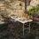 Rectangular Plastic Outdoor Dining Set