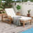 Outdoor 5-Position Chaise Lounge With Cushion & Adjustable Backrest For Backyard, Pool, Deck, And Lawn-1107486701