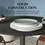 Table de salle à manger ronde à abattants pliante, parfaite pour les petits espaces avec une conception extensible polyvalente et une fabrication durable. (Table seulement)