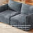 65" 2-Seater Loveseat Sofa, Blue-Grey, Living Room-950367859-950367820