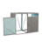 Garbage Bin Shed Stores 2 Trash Cans Metal Outdoor Bin Shed For Garbage Storage,Stainless Galvanized Steel, Bin Shed For Garden Yard Lawn,Grey-123951025