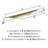 Current 6-5/16 inch (160mm) Center-to-Center Champagne Bronze Cabinet Pull - 10 Pack-111778549-111778551