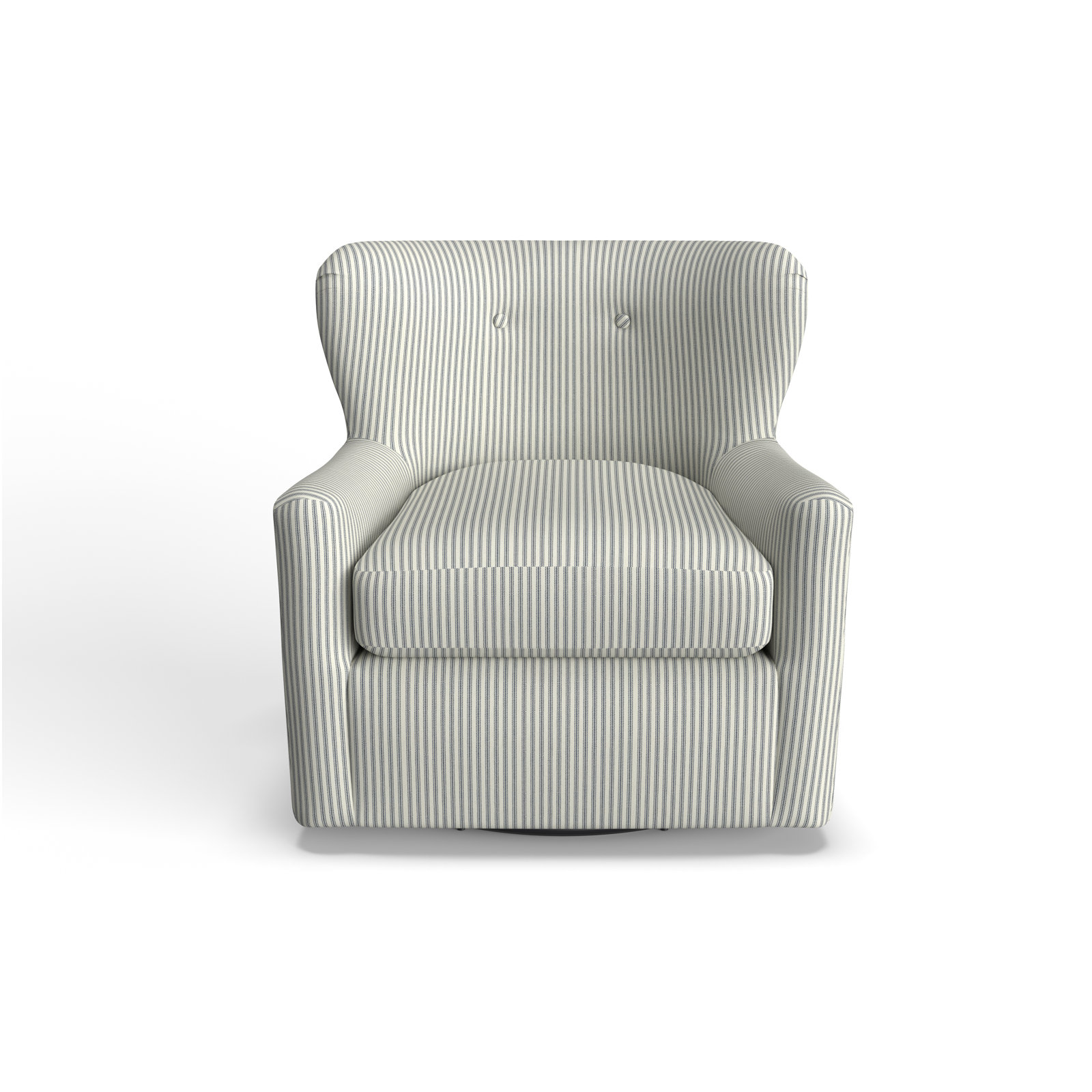 Bendigo Swivel Barrel Chair, Cruise Adrift Woven Stripe