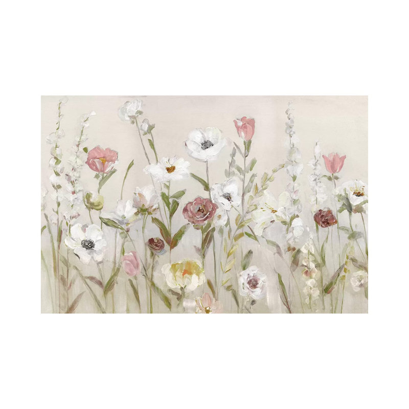 Bloomin Around by Sally Swatland - Wrapped Canvas Painting, 66.04 cm H x 45.72 cm W x 3.175 cm D