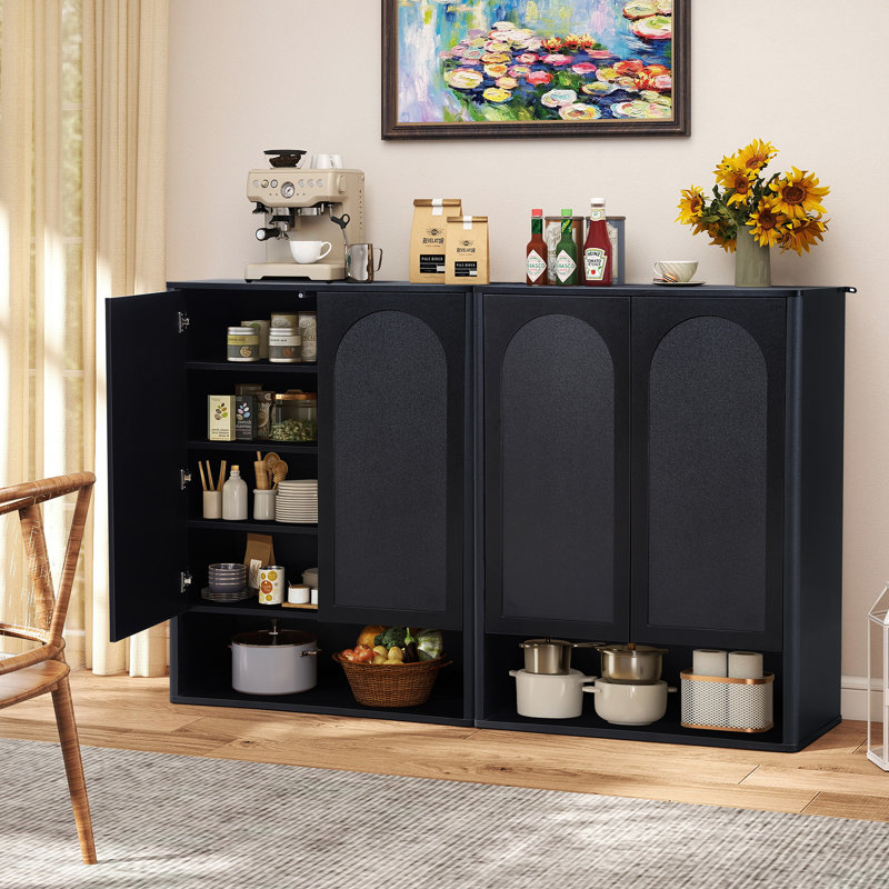 15 Pair Shoe Storage Cabinet, Black