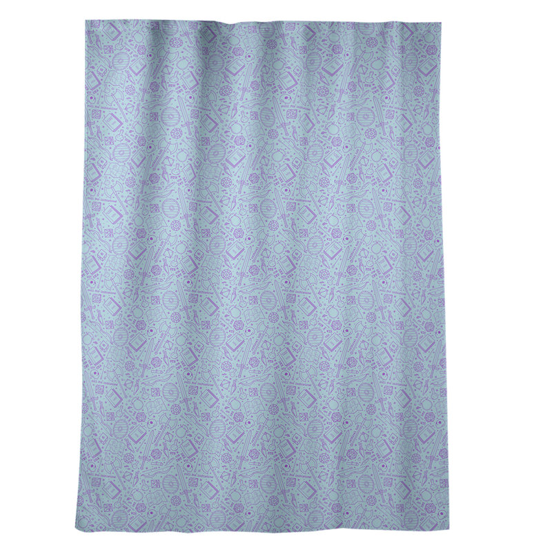 Panneau de rideau simple occultant et isolant avec passe-tringle rpg window Avicia, Bleu / mauve