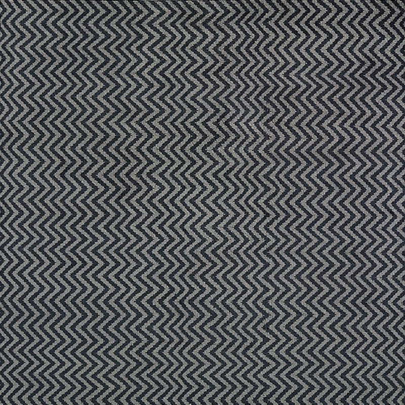 Tapis noir à chevrons Alanys, Carré 3 pis