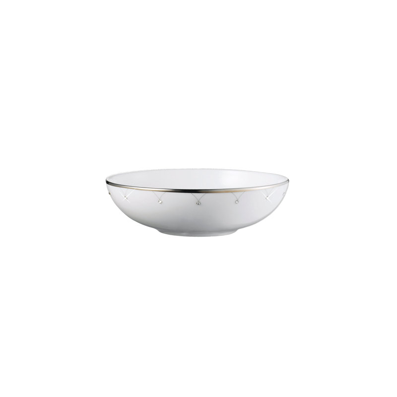 Bol à fruits / dessert Princess Platinum, Blanc / platine