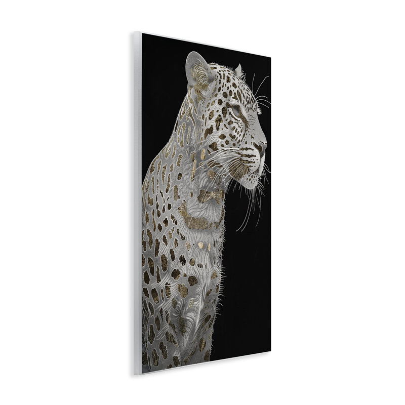 Plaque murale Elegant Glam Leopard Spots, design par Sasha, H 15 po x l 10 po