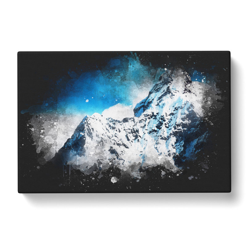 Mount Everest - Wrapped Canvas Painting, 60cm H x 91cm W x 3cm D