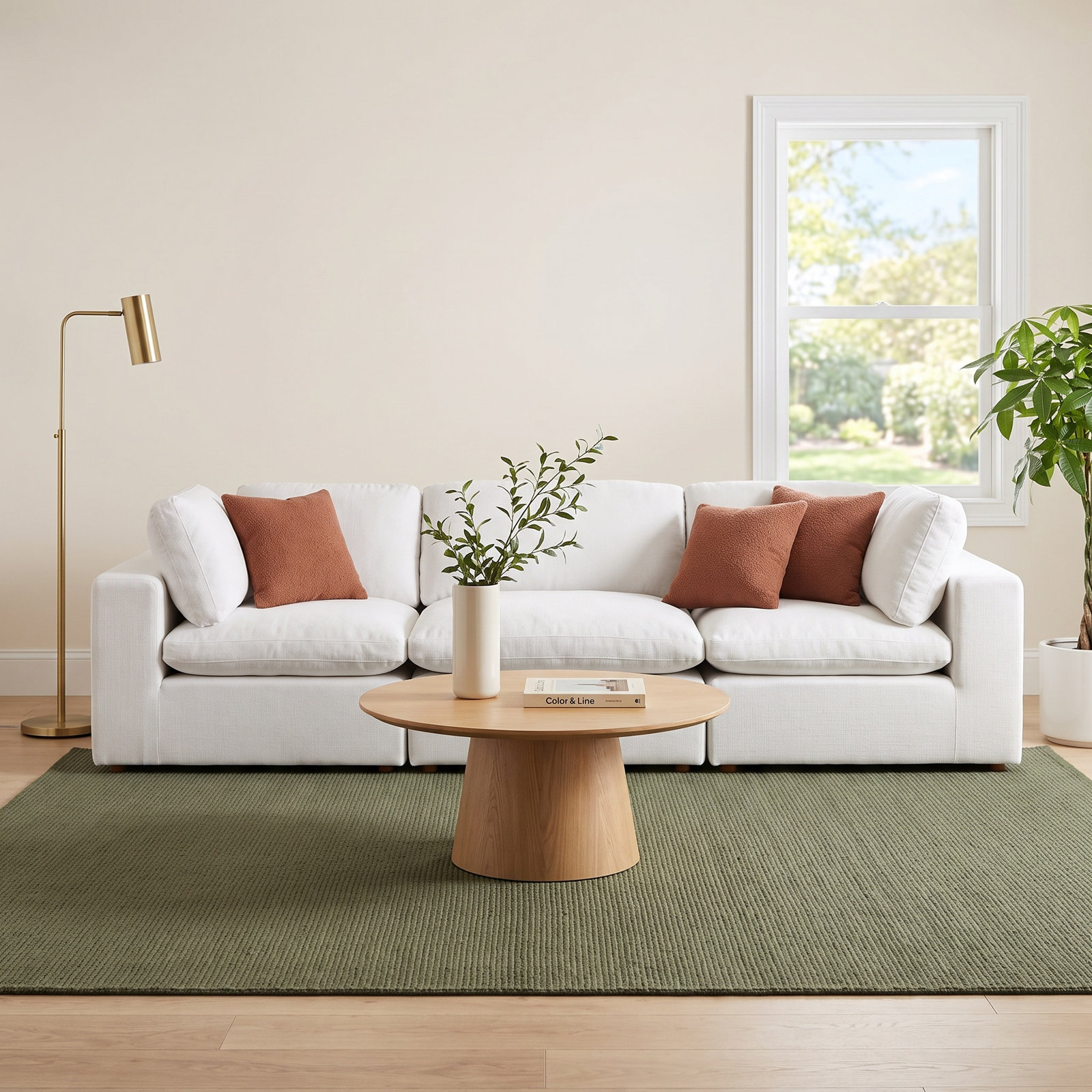 Jossa Modular Corner Sectional, White