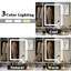 110cm Dressing Table with Tri-Fold LED Mirror & 9 Drawers - High-Capacity Vanity with Hidden Storage