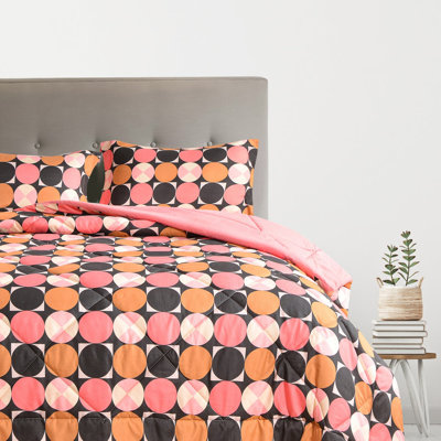 Ring Stitch Dots Comforter Set