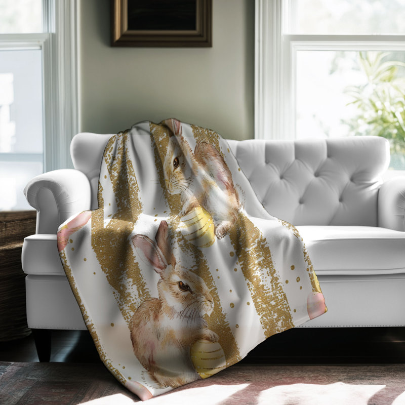 Easter Sun - 1 Piece Premium Sherpa Blanket, Twin