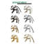 Robinet de baignoire sur pattes à 3 poignées et 2 poignées à fixation sur le comptoir avec douche à main Kingston Brass Essex-30369901