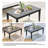 Solid Wood Teak Outdoor Coffee Table-114980294