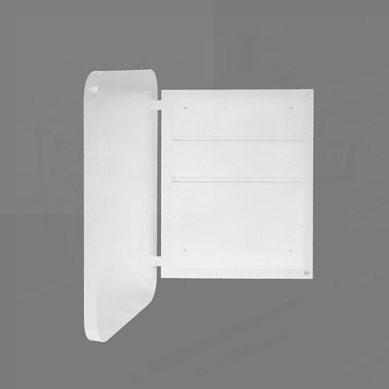 Pharmacie à structure métallique durable avec tablettes réglables, résistante à la poussière et à l'humidité pour les salles de bain modernes.