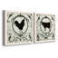 Berkshire Rooster - ensemble de 2 impressions sur toile-296871883-296871884