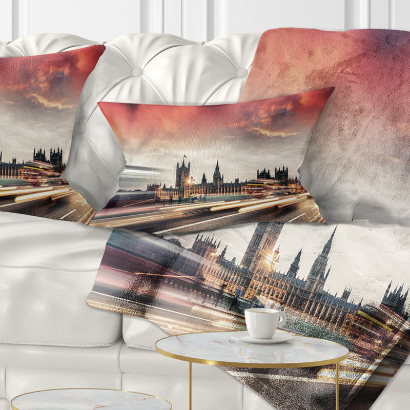 Coussin lombaire cityscape photo london westminster bridge