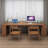 Nut-brown Rectangular Solid Wood Executive Desk-1403872037