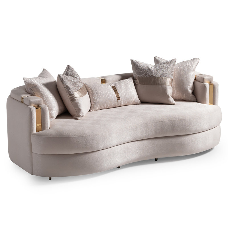 Carmela 84.5'' Square Arm Curved Sofa