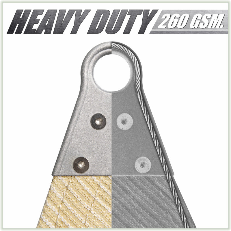 Voile d'ombrage ultra-durable Colourtree, Marron, 31 pi x 42 pi x 52,21 pi