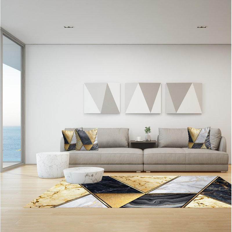 Holoman Geometric Indoor / Outdoor Area Rug, Rectangle 140 x 200cm