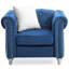 Fauteuil d'appoint en velours bleu marine Julianne-1593258122