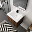 Armoire de salle de bain avec lavabo, portes à fermeture en douceur et fixation flottante pour petits espaces, 24 po-560928089