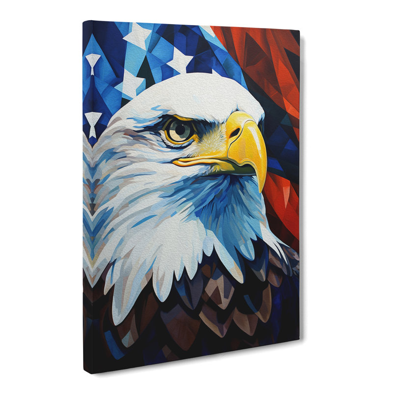 Eagle Constructivism No.2 - Wrapped Canvas, 50cm H x 35cm W x 3cm D