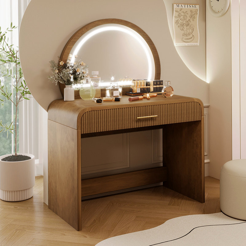 Coiffeuse avec miroir, Espresso