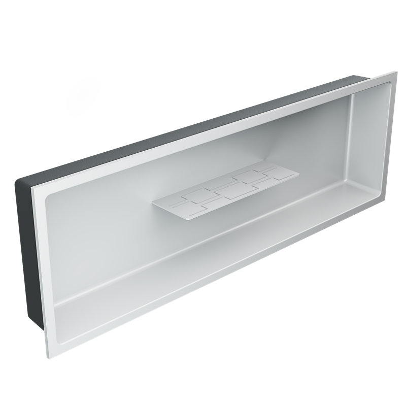Niche de douche l 36 po x H 12 po, Blanc