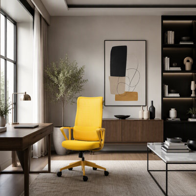 Chaise de bureau ergonomique inclinable avec massage par vibration et chaleur lombaire pour un confort et une productivité accrus