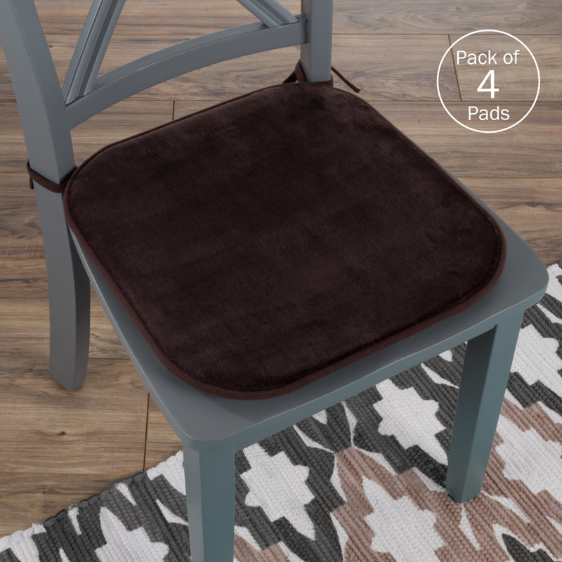 Outdoor 1'' Dining Chair Seat Cushion, Brown