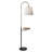 Varuna 65'' Natural/Antique Brass/Black Tray Table Floor Lamp with USB