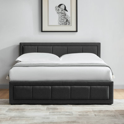 Ottoman Fabric Lift Up Storage Bed , UKFR Certified