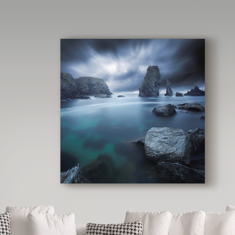 Toros «Turquoise», reproduction de photo sur toile tendue, H 18 po x l 18 po x P 2 po