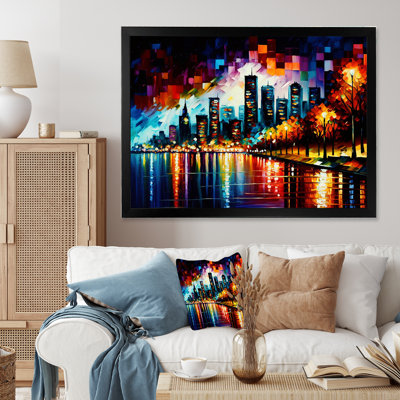 «Colorful City in Vancouver II», reproduction sur toile