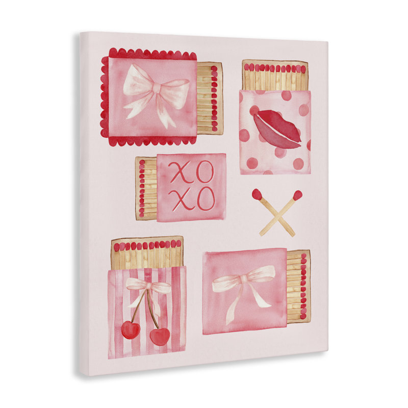 Composition sur toile Fashion Chic Matchbook, conception de Nina Jacobs, H 20 po x l 16 po