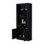 Bar avec rangement pour bouteilles de vin et trois tablettes-741315441