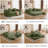 Convertible Sleep Sofa Bed With Armrests And Backrest, Corduroy Folding Couch With 2 Pillow, Modular Sectional For Living Room, Bedroom, Studio-No Assembly Needed-107392953