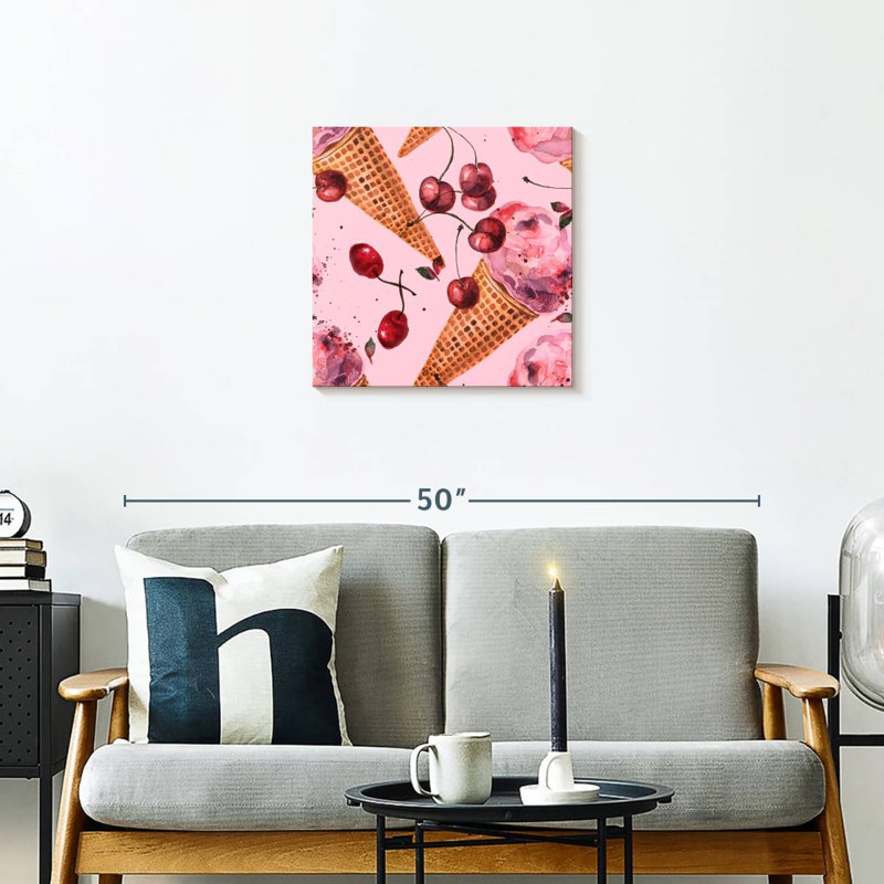 Crème glacée à la cerise Yarlin, H 20 po x l 20 po