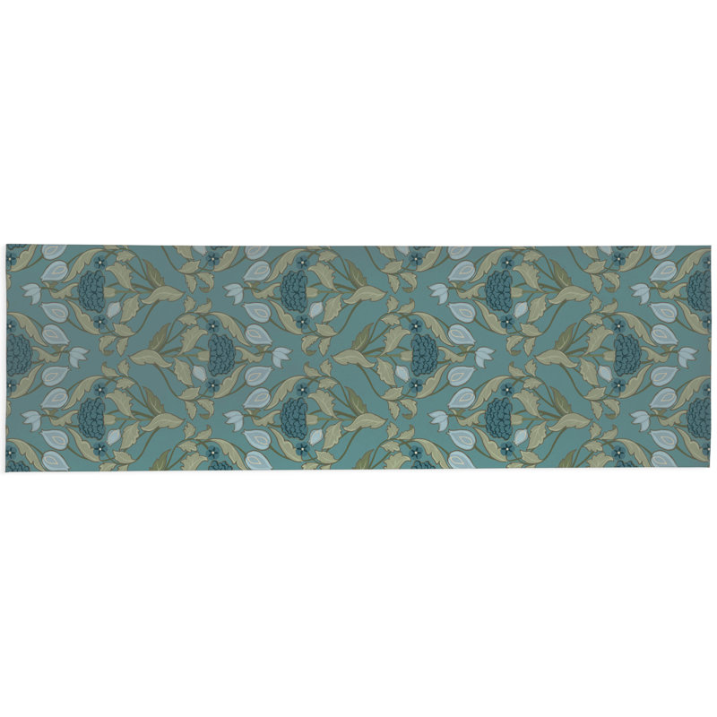 Piper Soft Step Outdoor Area Rug, Blue, Runner 8' x 2'6"