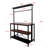 Kitchen Island, Bakers Rack, Island Table For Kitchen,3 Tier Microwave Stand Oven Shelf With Storage, Storage Shelf For Kitchen Dining Room Living Room,3 Hooks