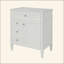 Meuble-lavabo de 30 po avec lavabo supérieur, meuble-lavabo moderne avec 2 tiroirs et tiroir escamotable, meuble-lavabo simple